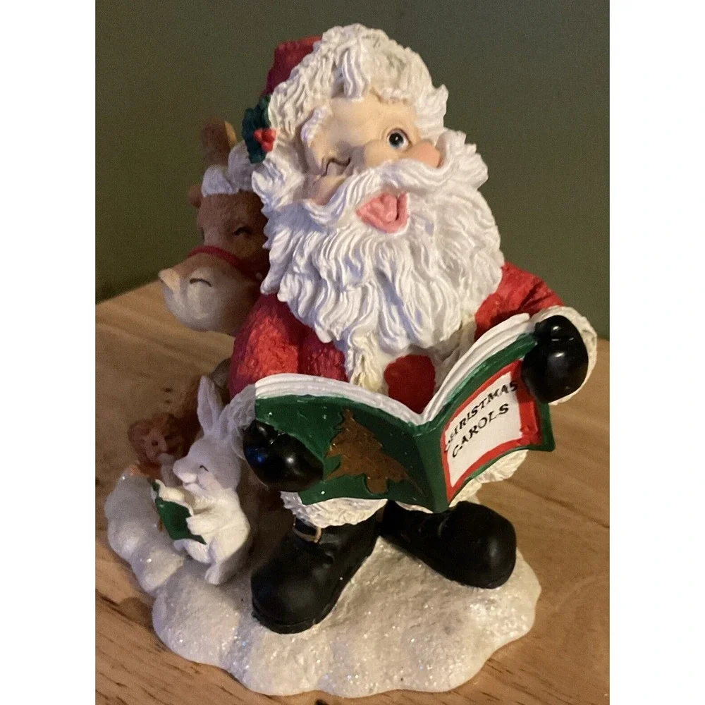 Vintage Winkle's Wonderland Collection Winkle Family Collectible Santa And Moose